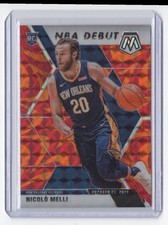2019-20 Panini Mosaic Reactive Orange Prizm NBA Debut Nicolo Melli Rookie New