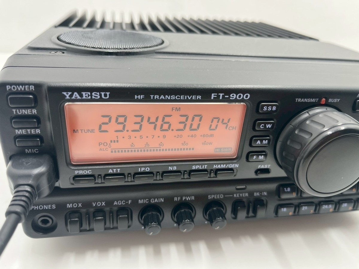 YAESU FT-900 HF 100W 技適機種 YAESU FT-900 1.8-30MHz Amateur HF Transceiver 100W +Mic Excellent