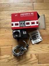 GAF Anscomite 100 Compact Slide Projector In Original Box W/ Instructions  Bulb