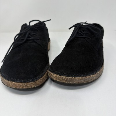 Birkenstock Gary Lace Up Loafer 42 Mens 9 Black Suede Leather Moccasin Oxford