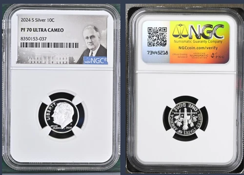 2024 S Proof Silver Roosevelt Dime NGC PF-70 ULTRA CAMEO