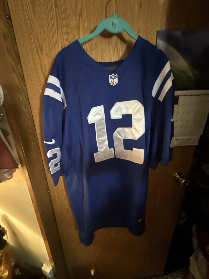 Camiseta deportiva para hombre Reebok XL azul Indianapolis Colts #12 Andrew Luck Foto 2 de 2