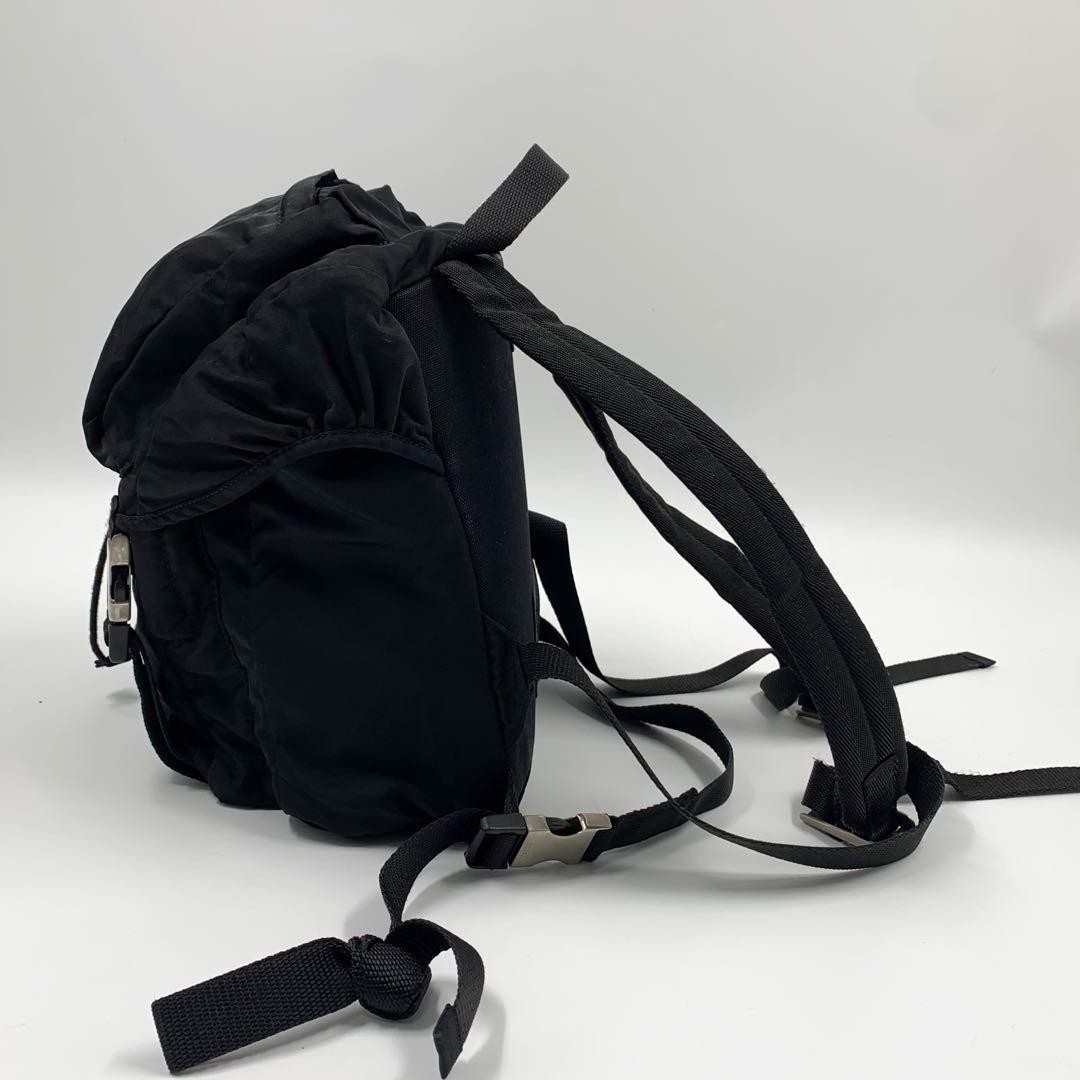 Prada Men's Drawstring Backpack with Triangle Log… - image 4