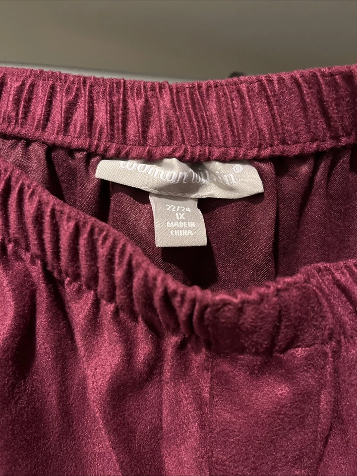 Falda de piel de topo talla grande Woman Within Foto 4 de 4