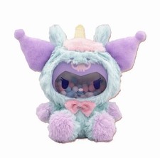 Sanrio Kuromi Clear Poffy Unicorn Plush Toy F...