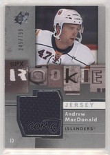 2009-10 SPx Rookie Jersey 245/799 Andrew MacDonald #142 n1u