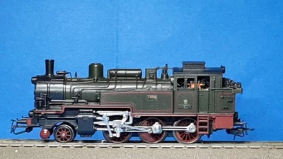 HO - MÄRKLIN 3103 - LOCOMOTIVE TENDER VAPEUR "KPEV" SÉRIE T12 - N° 7896 au "TOP" - Photo 1/4