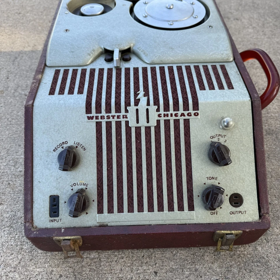 Grabadora de cables Webster-Chicago modelo 80-1 con manual -sin probar/tal cual - sin devoluciones Foto 2 de 4