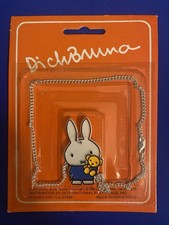 1979 Vintage Miffy Bunny Pendant Necklace Dick Bruna NIP