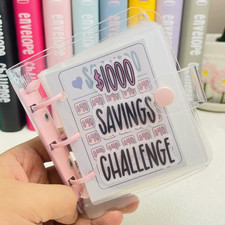 1000 Savings Challenge Binder , Money Saving Binder, Savings Challenges Book wit