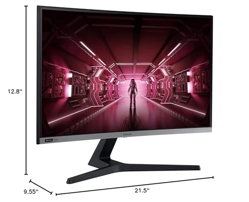 SAMSUNG 24" FHD 1080p CRG5 Curved Gaming Monitor 144Hz LC24RG50FZNXZA - Black - Image 2 of 3