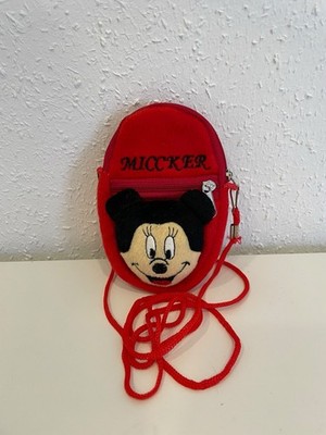 Micky Maus Tasche Klein Mini Rücksack Rot Sehr Guter Zustand