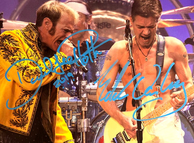 Eddie Van Halen, David Lee Roth Signed 8x10'' Authentic Original Autographs + COA