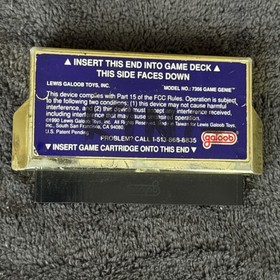 Nintendo NES Game Genie Video Game Enhancer Galoob No Handle