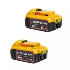 NEW 2 Pack 20V Max 6.0Ah Lithium-ion Battery for Dewalt DCB200 DCB205-2 DCB206