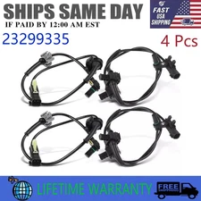 4 Pack Front And Rear ABS Wheel Speed Sensor Fit Chevrolet Silverado 1500 Tahoe