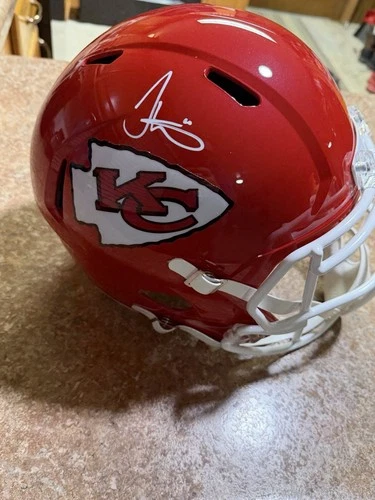 Kansas City Chiefs Autographed Replica Football Helmet Beckett Authentication
