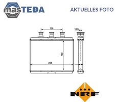 54278 WÄRMETAUSCHER INNENRAUMHEIZUNG NRF NEU OE QUALITÄT