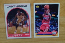 Los Angeles Clippers 1989-90 NBA Hoops - Danny Manning #40+ Ron Harper 