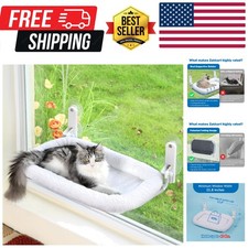 Foldable Cat Hammock for Window - Cordless, Embeded Machine Washable Bed, Rob...