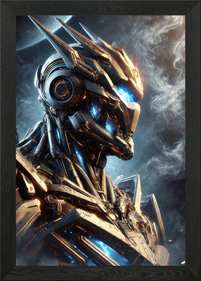 Cybernetic Warrior: The Last Celest Framed Wall Art Poster Canvas Print Picture