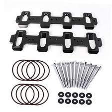 Rectangle Intake Manifold Adapter Plates Compatible with LS1 Cathedral Black