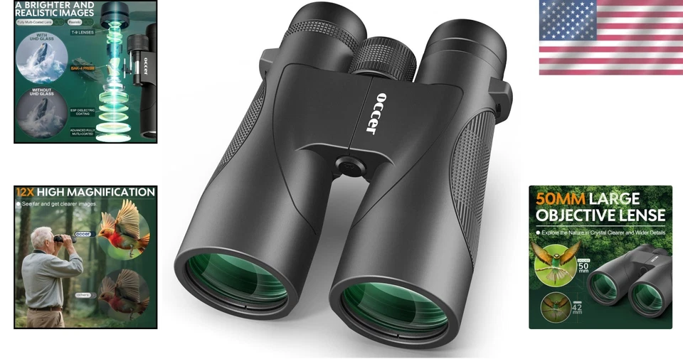 Professional 12x50 Binoculars for Concerts - Clear Vision - Image 2 of 4