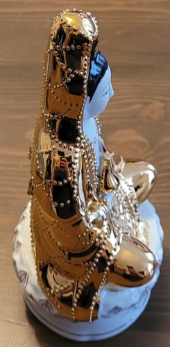 Vintage Chinese Yung Kee Porcelain Goddess Statue With Box Nice Shape - Picture 7 of 12