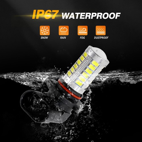 AUXBEAM 9145 9140 H10 LED Fog Lights Bulbs for Ford F150 1999-2023 Super Bright - Picture 11 of 12