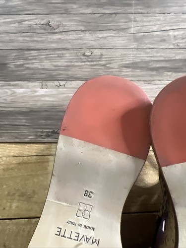 Mavette Platform Espadrille Sandals Size 38 EU 7.5 U.S. EUC Cork Made In Italy - Picture 15 of 20