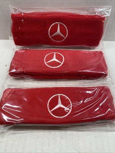 VINTAGE Mercedes-Benz  RETRO Headband Sweatband NEW OLD STOCK lot of 3