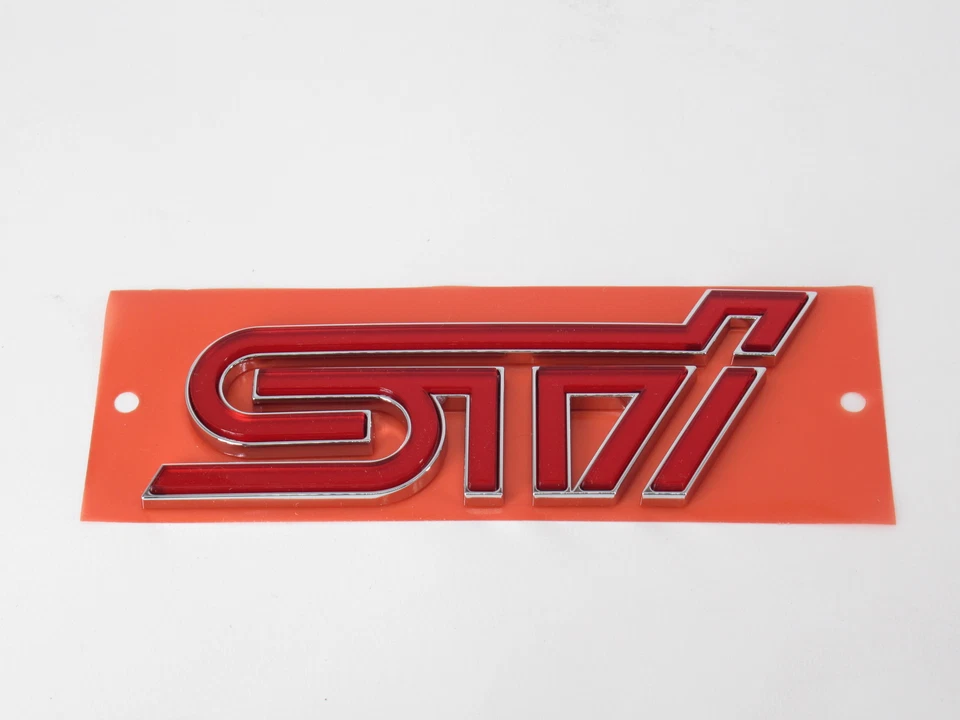 Juego de emblemas traseros Impreza 2011-2013 genuino OEM Subaru 93079FG190 "WRX STI" Foto 4 de 4