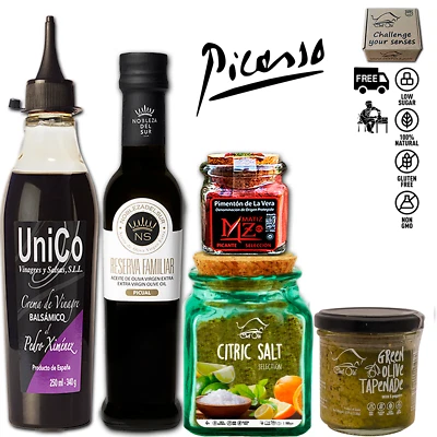 CHEF OLE BOXES Chef Ole Picasso Gourmet Food Gift Basket Noble Selection 5 Healthy Spanish Item