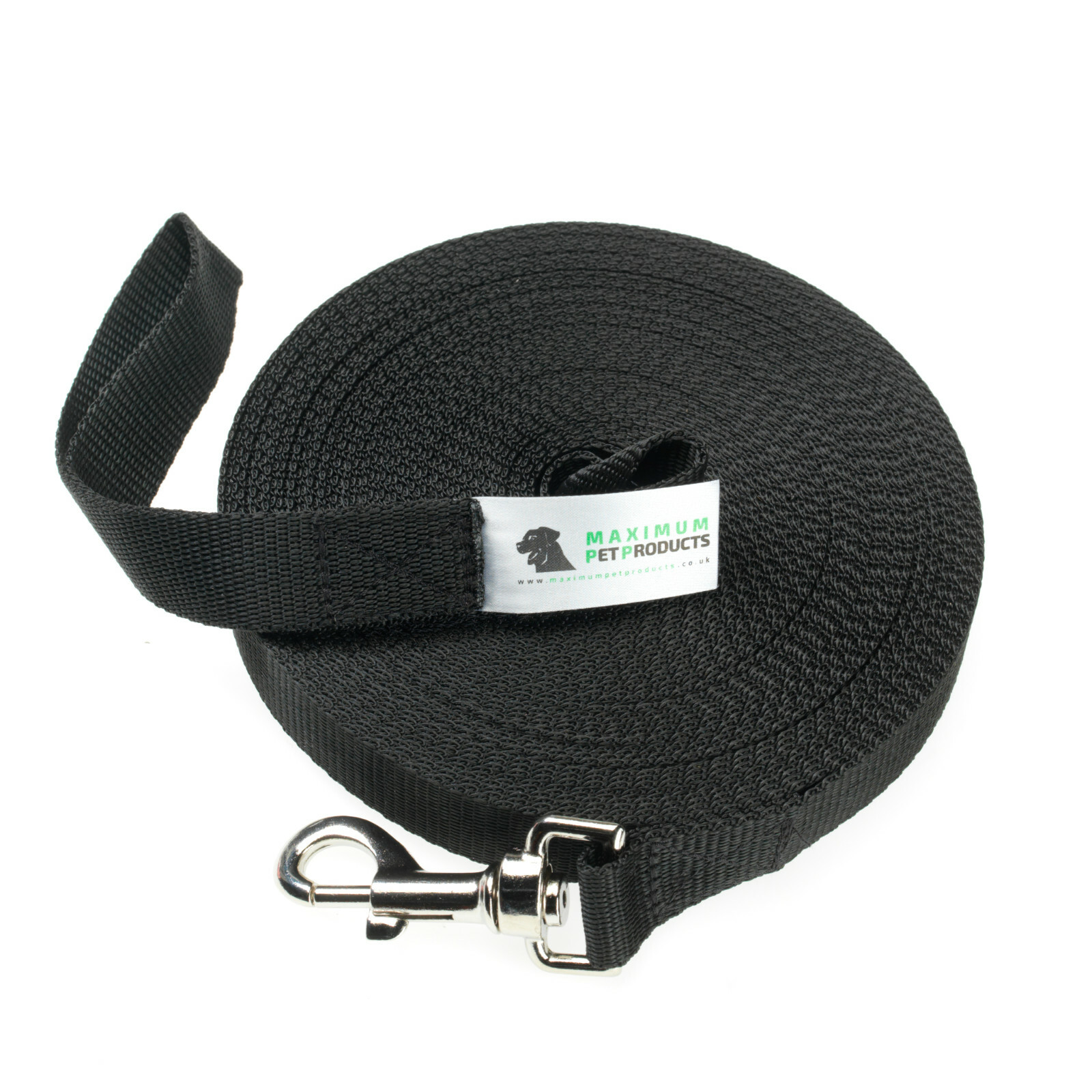 Dog Lead For Training, Tracking & Obedience Recall 20ft 6 Meter Black