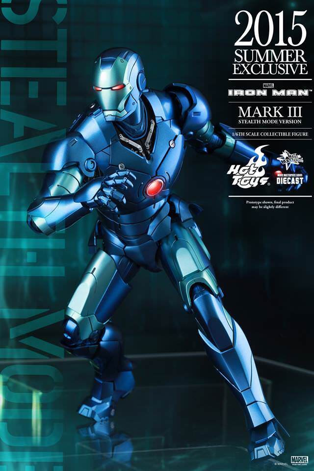HotToys 1/6 ブルーステルス アイアンマン マーク3 ダイキャスト Amazon.co.jp: ホットトイズ アイアンマン ムービー
