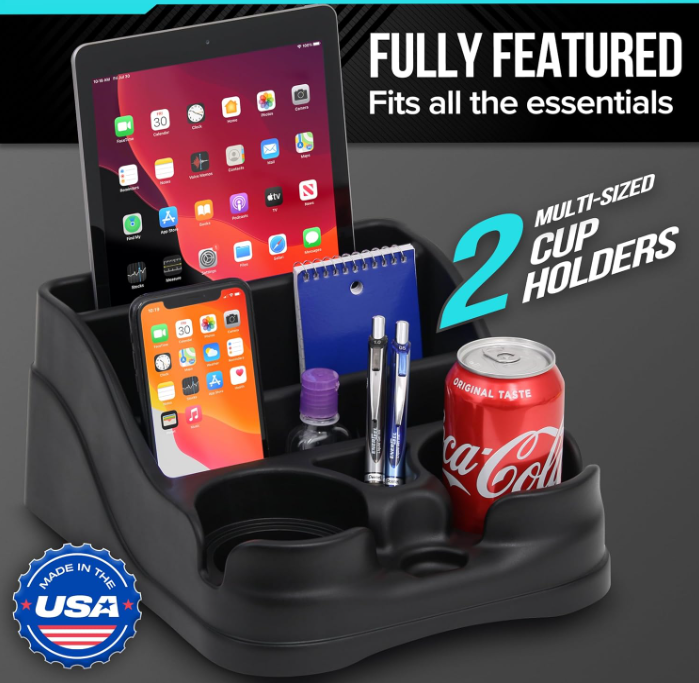 Universal Center Console Cup Holder Floor Drink Storage Organizer Auto