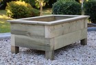Rustic Wooden Garden Planter Box Pressure Treated Outdoor Flower Raised Bed