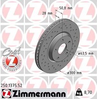 Zimmermann 2X Bremsscheibe Sport-Bremsscheibe Coat Z (250.1375.52) |