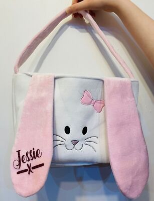 Osterhase Geschenktüte personalisiert blau oder rosa Ostereiersuche Pfeile Trail Set