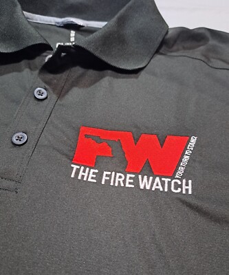 The Fire Watch Polo Style Shirt Large Black Elevate End VETERAN Suicide 