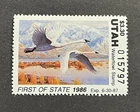 WTDstamps - 1986 UTAH - State Duck Stamp - Lot1 - Mint OG NH