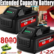 2Pack For M18 Battery 8.0ah For MILWAUKEE M18 Cordless LITHIUM-ION System Tools