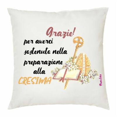 Cuscino 40x40 Scritta Catechista Grazie Catechismo Idea Regalo Cresima Ebay