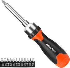 ValueMax 13-in-1Multi-bit Ratcheting Screwdriver Set Slotted/Philips/Torx/Square
