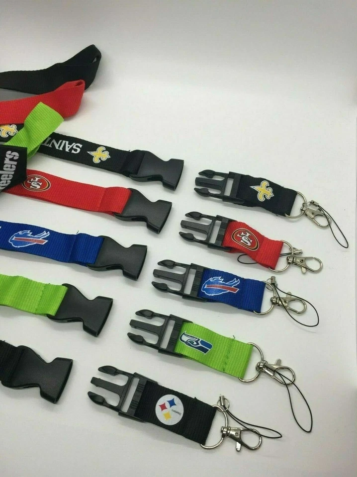 Chicago Cubs Lanyard Badge Key Chain Clip Face Mask Holder Strap Saver New - Image 3 of 4