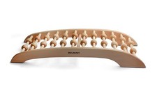 Bamboo Wooden Dual Back Massager Roller for Refreshing Tired  Aching Feet