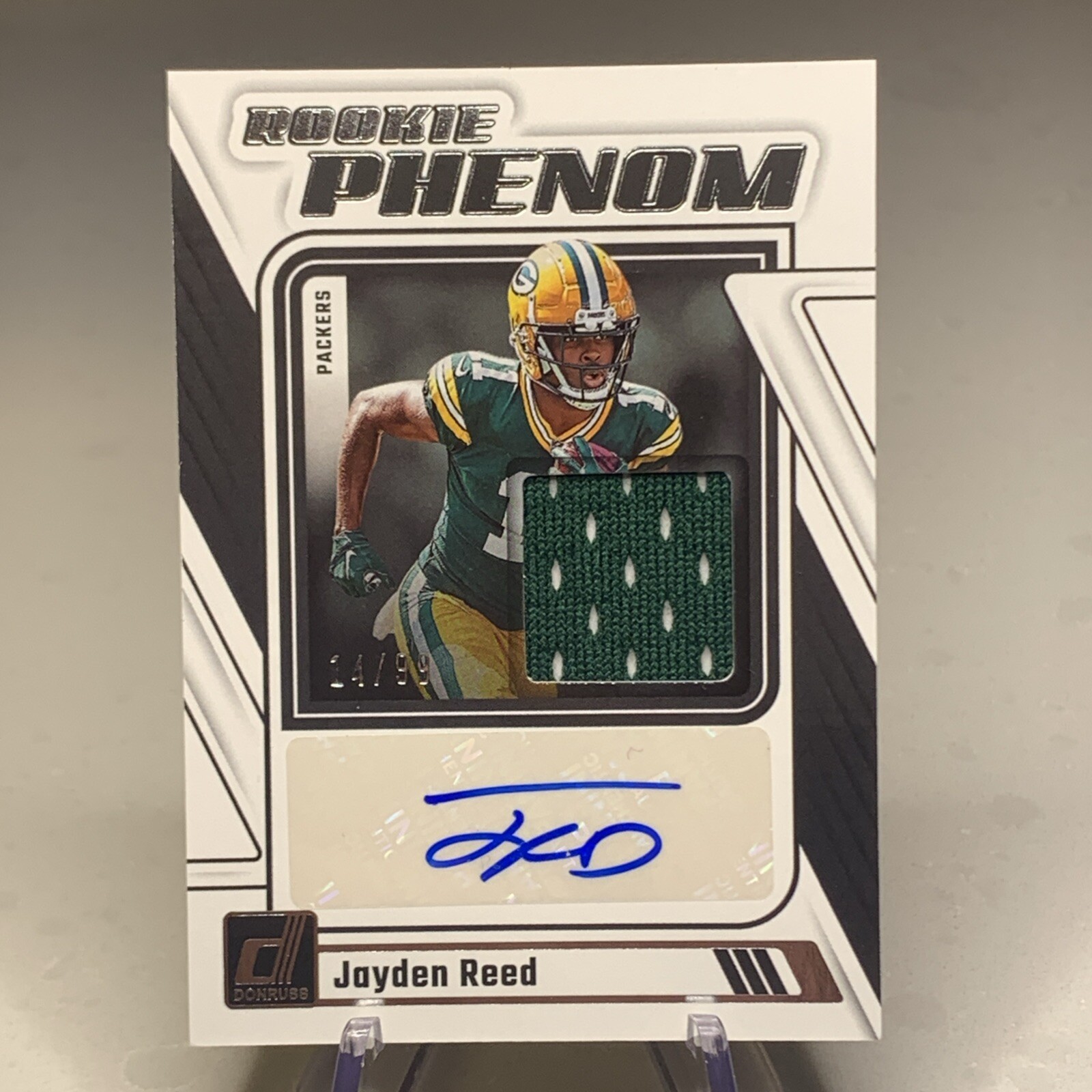 2023 Panini Donruss - Rookie Phenom Jerseys Auto /99 Jayden Reed