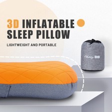 Camping Air Pillow Inflatable Cushion Portable Head Rest Compact Travel Remove