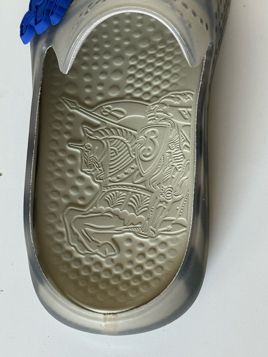 Burberry Mens Stingray Rubber Lichen IP Check Sandals 14 (47  display picture 2