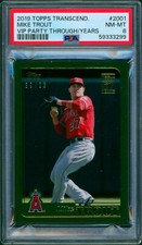 2019 Topps Transcendent Baseball VIP Party MIKE TROUT #2001 /83 SP NM-Mint PSA 8